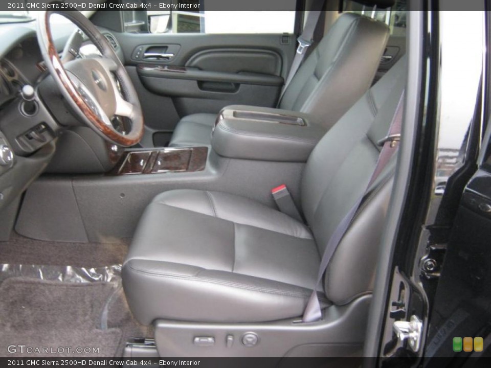 Ebony Interior Photo for the 2011 GMC Sierra 2500HD Denali Crew Cab 4x4 #39065443