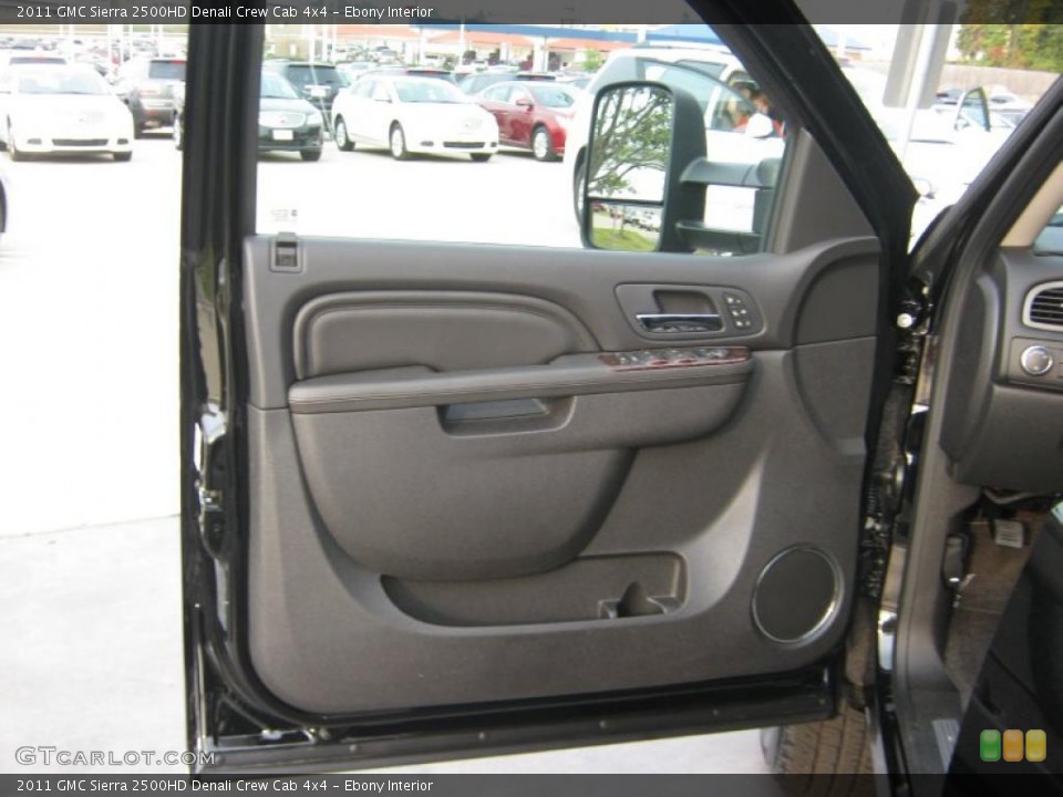 Ebony Interior Door Panel for the 2011 GMC Sierra 2500HD Denali Crew Cab 4x4 #39065487