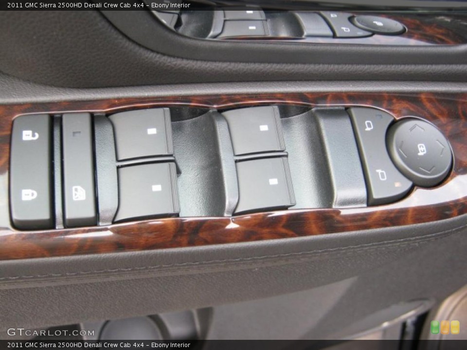 Ebony Interior Controls for the 2011 GMC Sierra 2500HD Denali Crew Cab 4x4 #39065503