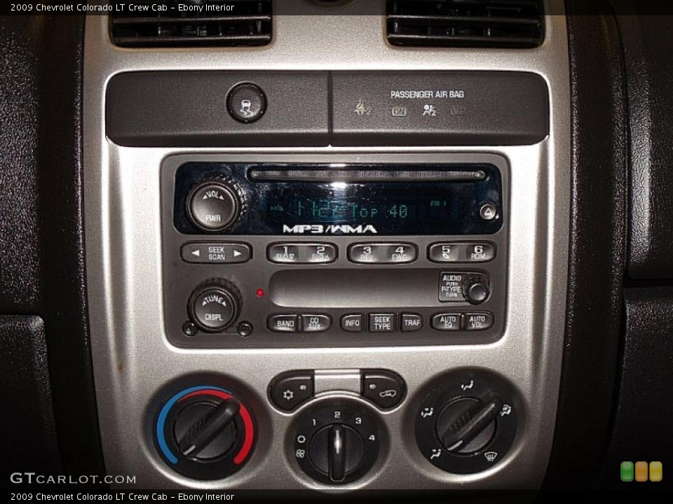Ebony Interior Controls for the 2009 Chevrolet Colorado LT Crew Cab #39066475