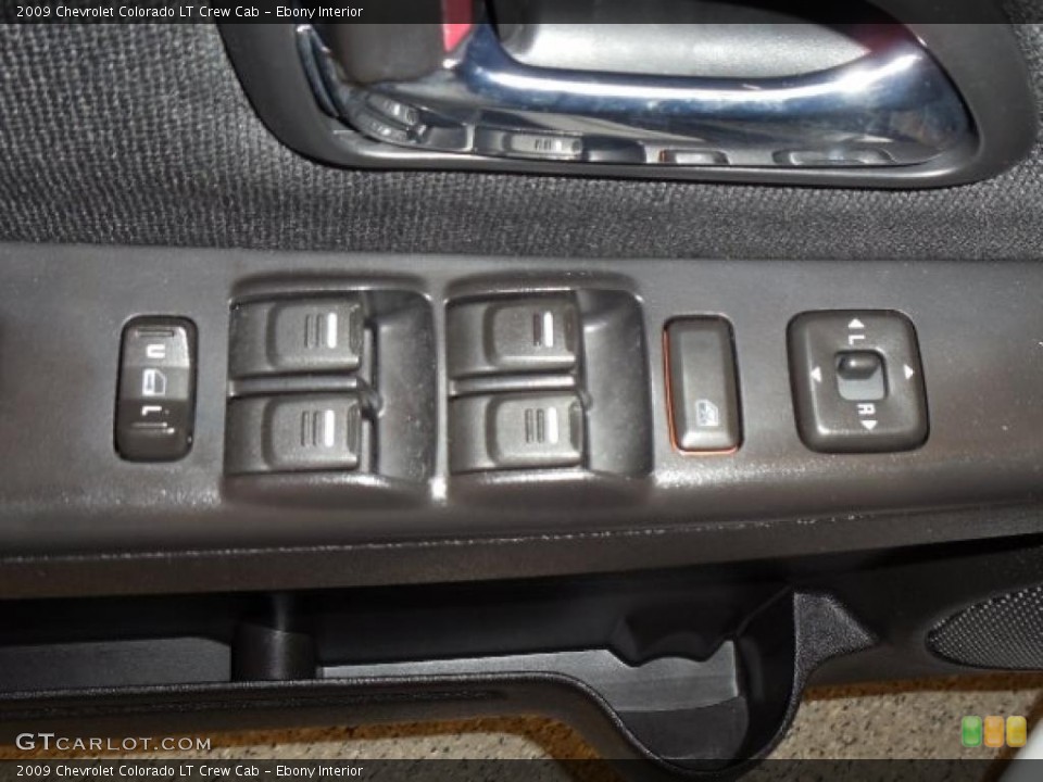 Ebony Interior Controls for the 2009 Chevrolet Colorado LT Crew Cab #39066507
