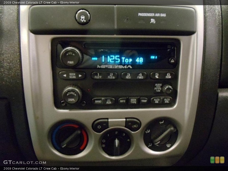 Ebony Interior Controls for the 2009 Chevrolet Colorado LT Crew Cab #39066651