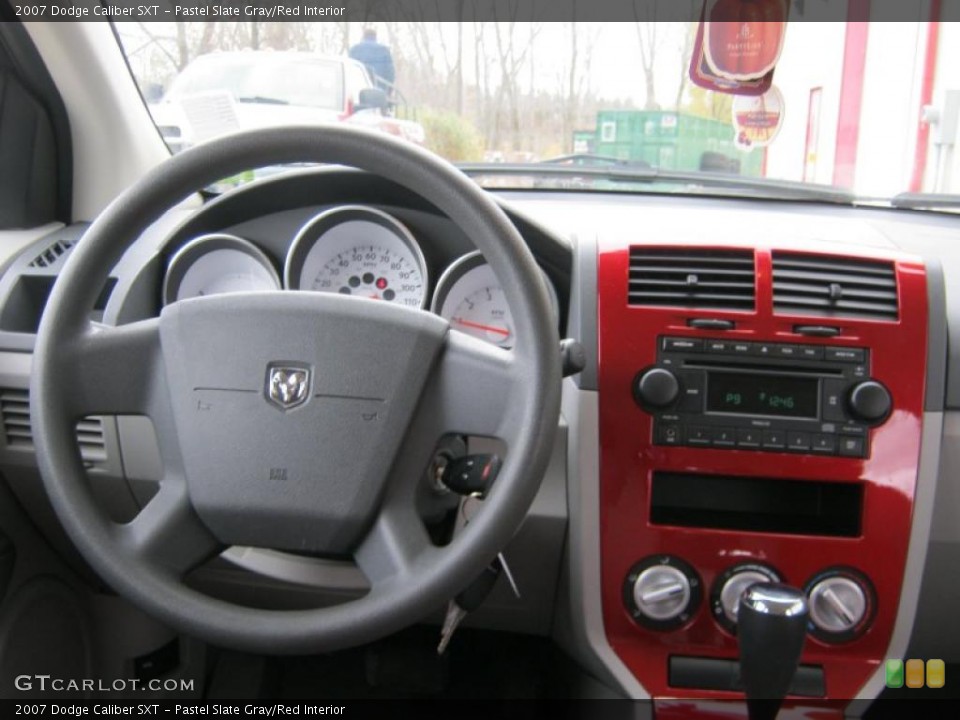 Pastel Slate Gray/Red Interior Dashboard for the 2007 Dodge Caliber SXT #39066751