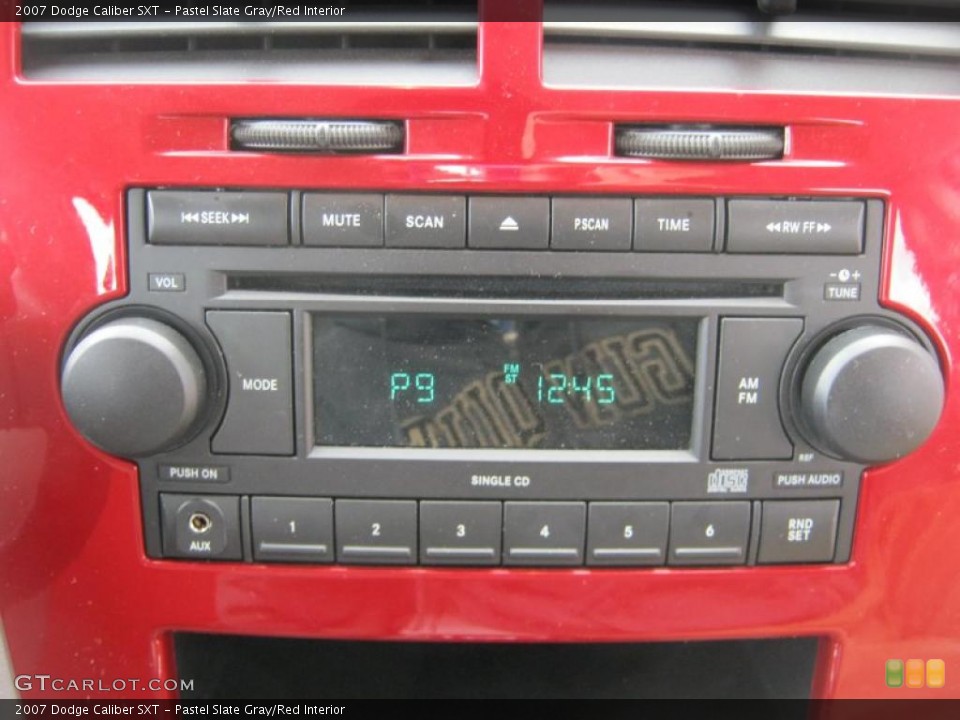 Pastel Slate Gray/Red Interior Controls for the 2007 Dodge Caliber SXT #39066767