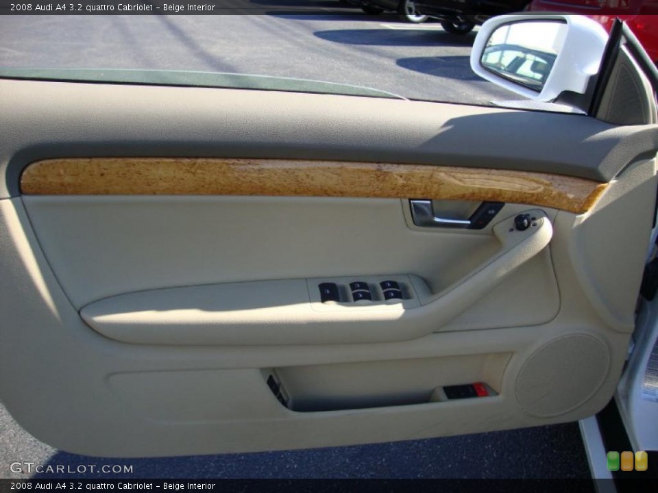 Beige Interior Door Panel for the 2008 Audi A4 3.2 quattro Cabriolet #39066951