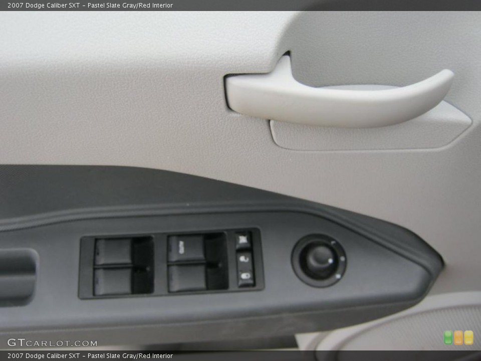 Pastel Slate Gray/Red Interior Controls for the 2007 Dodge Caliber SXT #39067035