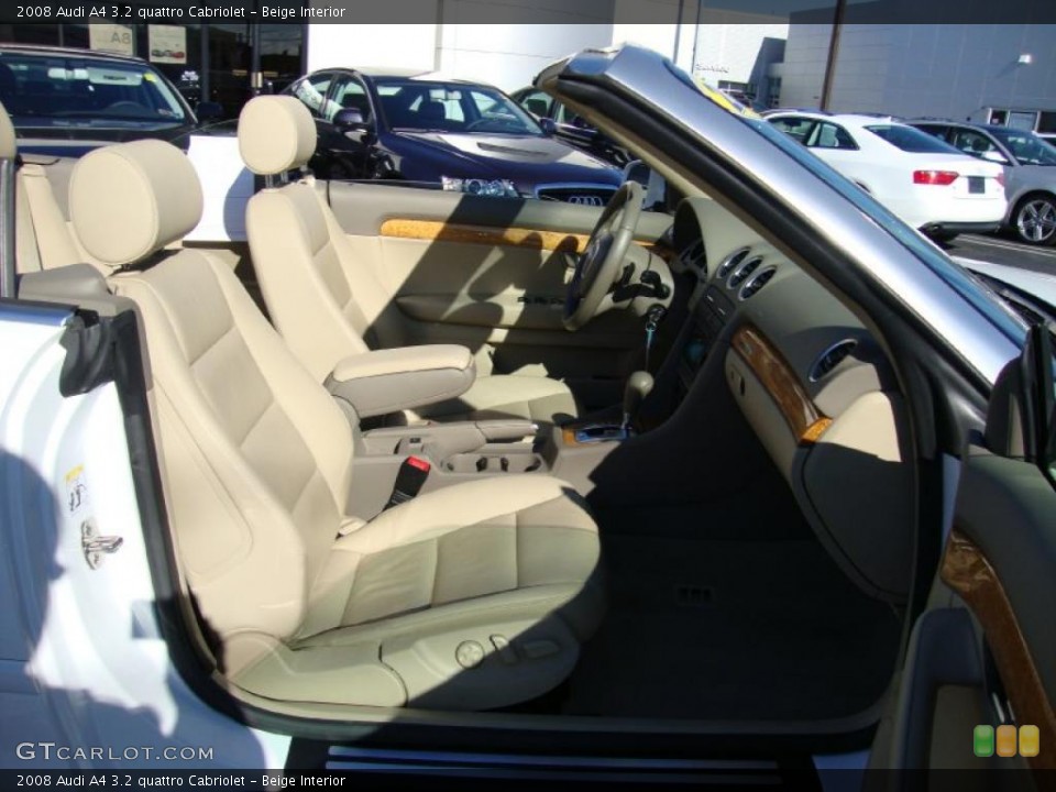 Beige Interior Photo for the 2008 Audi A4 3.2 quattro Cabriolet #39067047