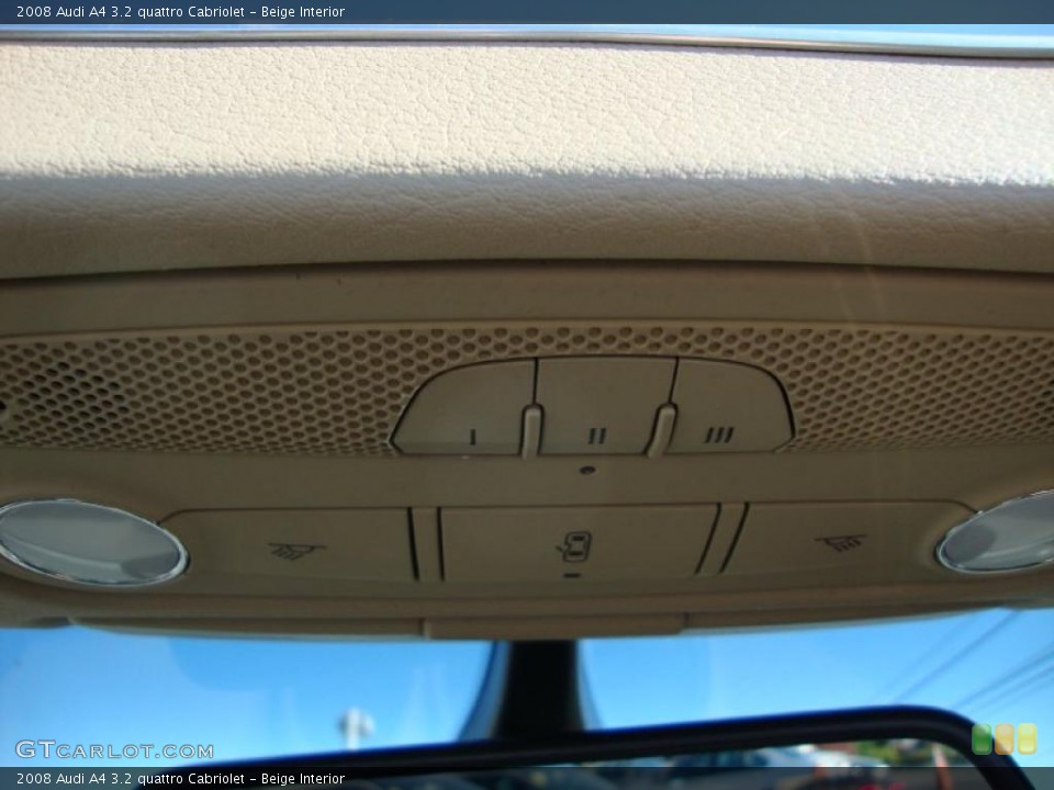 Beige Interior Controls for the 2008 Audi A4 3.2 quattro Cabriolet #39067311