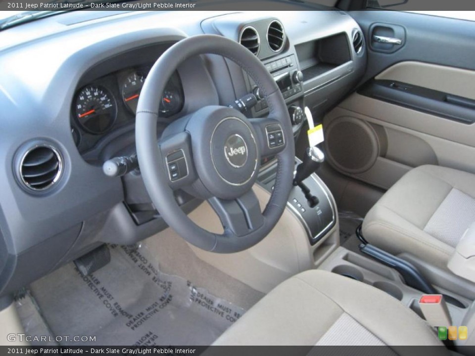 Dark Slate Gray/Light Pebble Interior Prime Interior for the 2011 Jeep Patriot Latitude #39067571