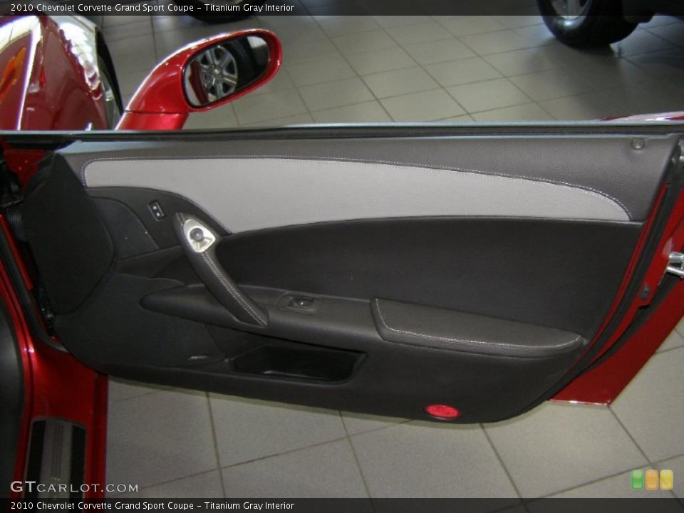 Titanium Gray Interior Door Panel for the 2010 Chevrolet Corvette Grand Sport Coupe #39069083
