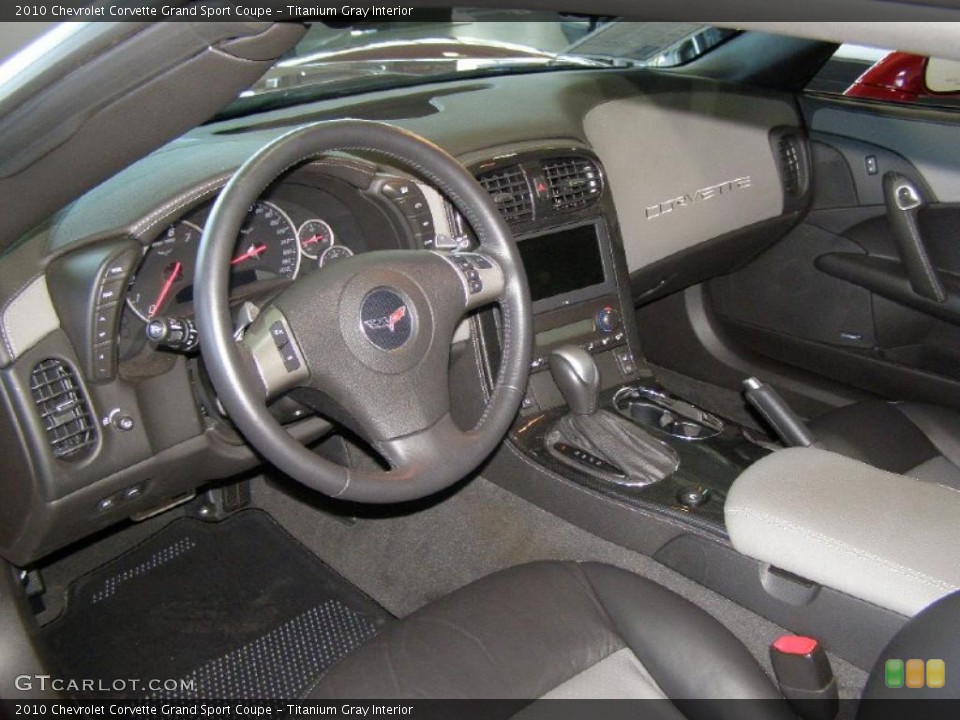 Titanium Gray Interior Prime Interior for the 2010 Chevrolet Corvette Grand Sport Coupe #39069120