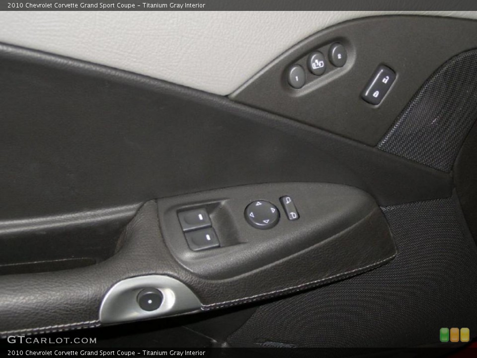 Titanium Gray Interior Controls for the 2010 Chevrolet Corvette Grand Sport Coupe #39069143