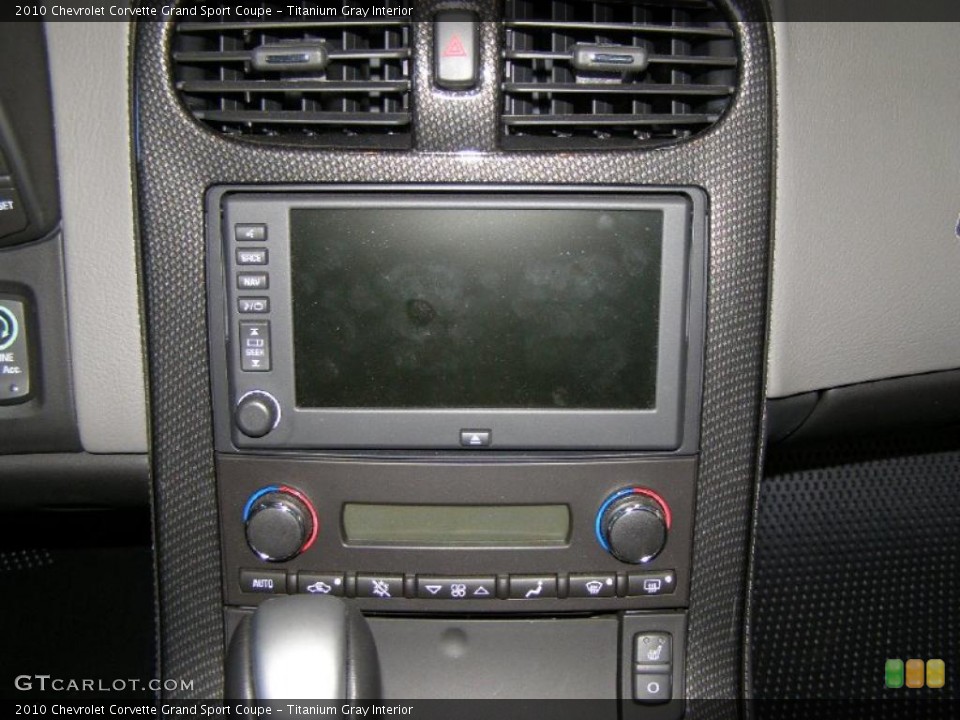 Titanium Gray Interior Controls for the 2010 Chevrolet Corvette Grand Sport Coupe #39069201