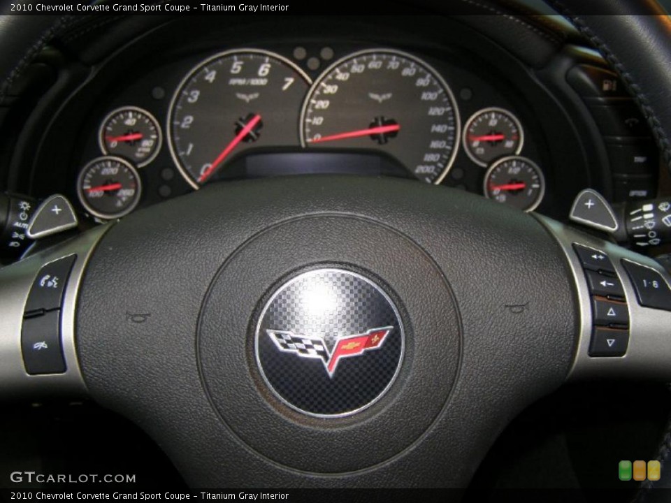 Titanium Gray Interior Gauges for the 2010 Chevrolet Corvette Grand Sport Coupe #39069243