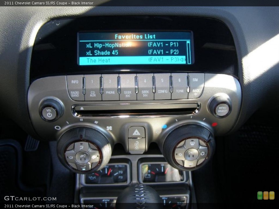 Black Interior Controls for the 2011 Chevrolet Camaro SS/RS Coupe #39069735