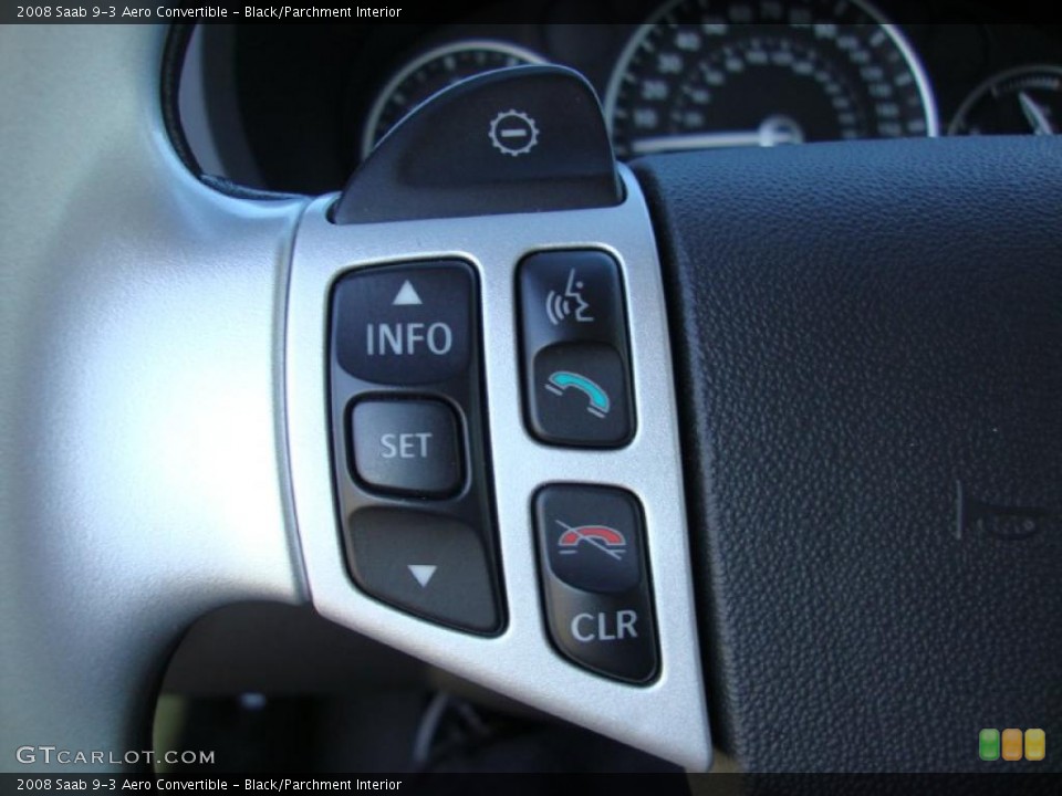 Black/Parchment Interior Controls for the 2008 Saab 9-3 Aero Convertible #39070549