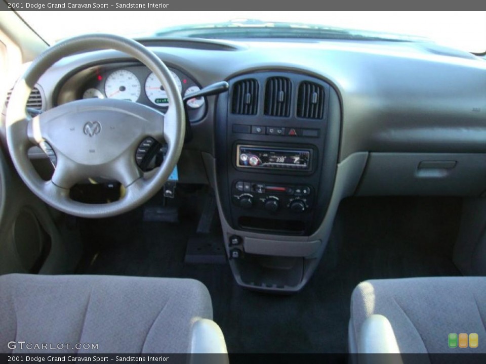 Sandstone Interior Dashboard for the 2001 Dodge Grand Caravan Sport #39071029