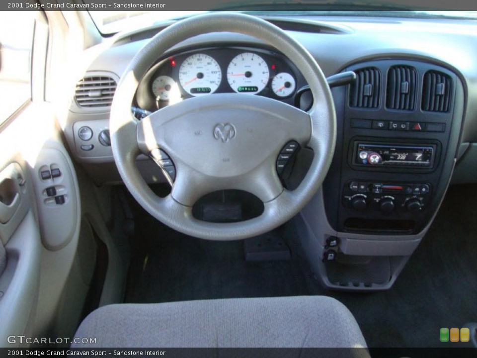 Sandstone Interior Steering Wheel for the 2001 Dodge Grand Caravan Sport #39071046