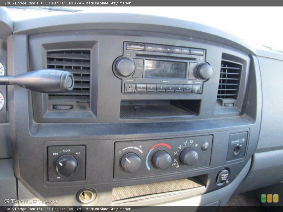 Medium Slate Gray Interior Controls for the 2006 Dodge Ram 1500 ST Regular Cab 4x4 #39071067