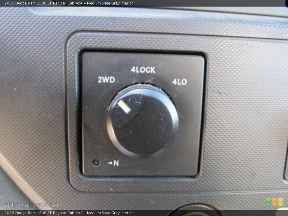 Medium Slate Gray Interior Controls for the 2006 Dodge Ram 1500 ST Regular Cab 4x4 #39071078