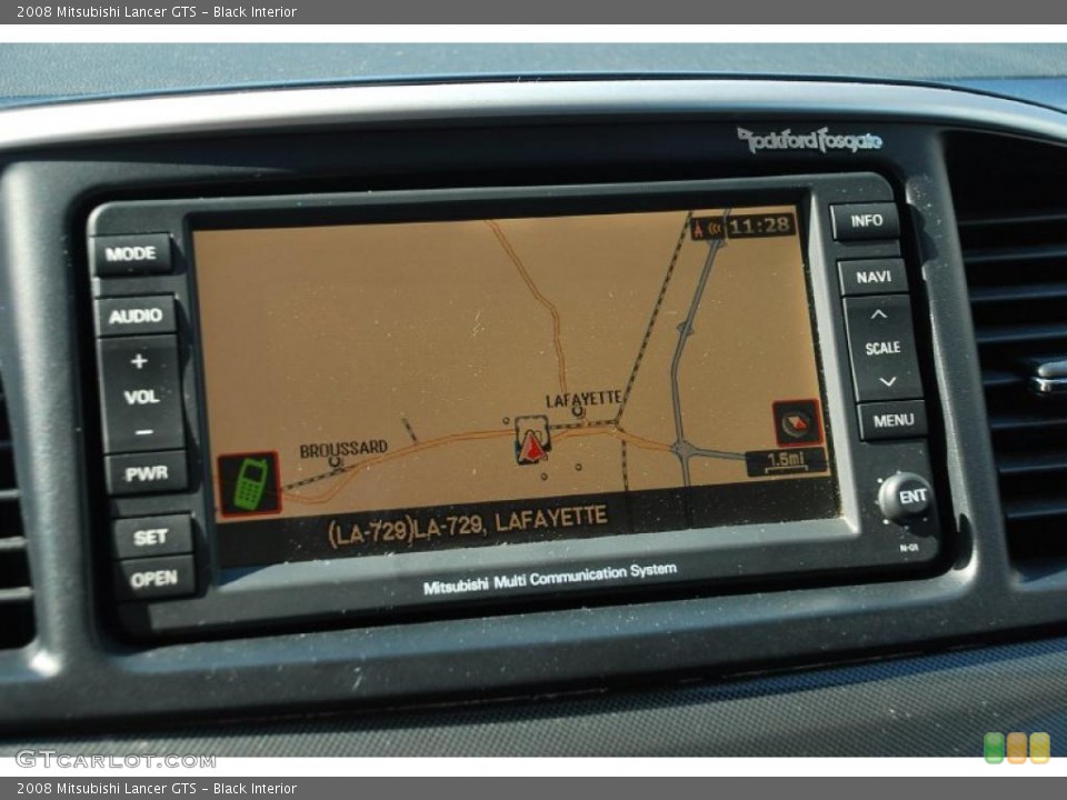 Black Interior Navigation for the 2008 Mitsubishi Lancer GTS #39071667