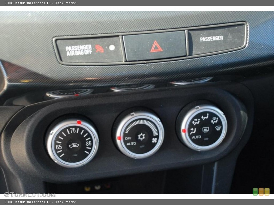 Black Interior Controls for the 2008 Mitsubishi Lancer GTS #39071683