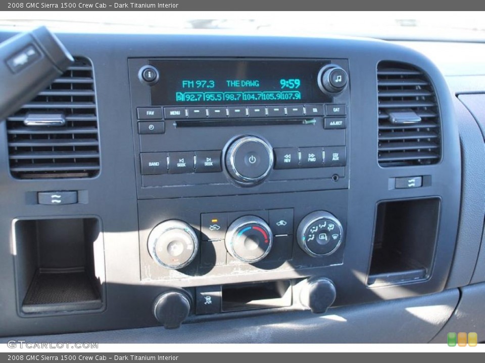 Dark Titanium Interior Controls for the 2008 GMC Sierra 1500 Crew Cab #39072903
