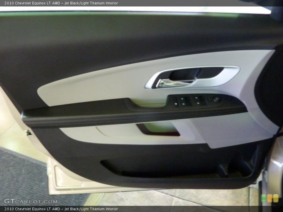 Jet Black/Light Titanium Interior Door Panel for the 2010 Chevrolet Equinox LT AWD #39073259