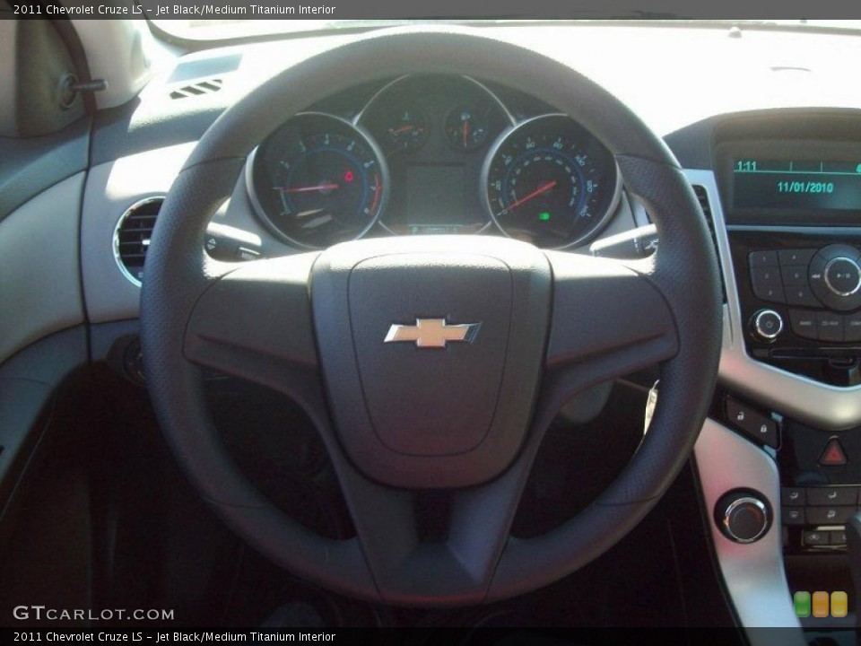 Jet Black/Medium Titanium Interior Steering Wheel for the 2011 Chevrolet Cruze LS #39073371