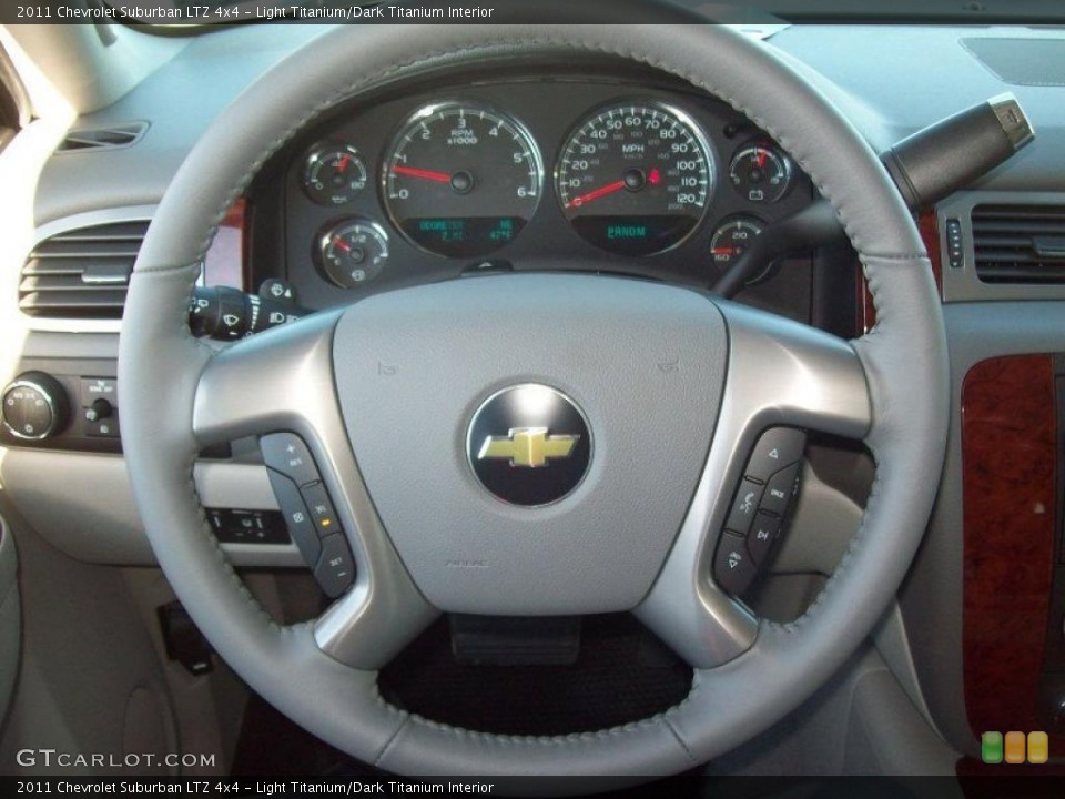 Light Titanium/Dark Titanium Interior Steering Wheel for the 2011 Chevrolet Suburban LTZ 4x4 #39073739