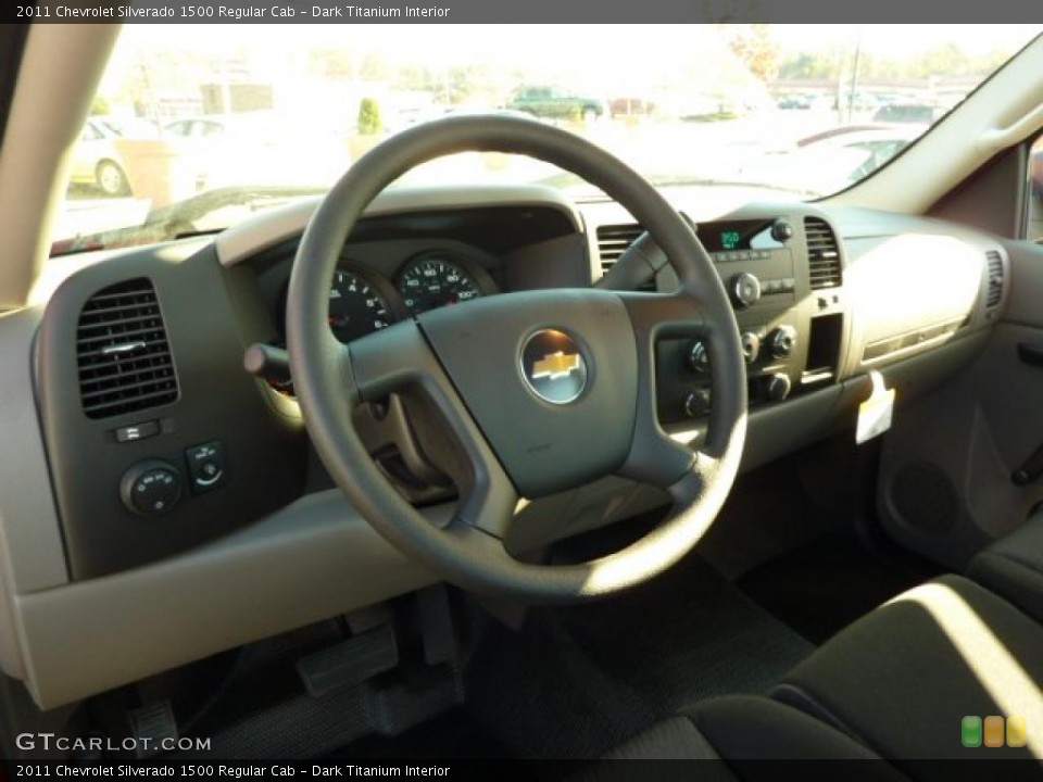 Dark Titanium Interior Dashboard for the 2011 Chevrolet Silverado 1500 Regular Cab #39074195