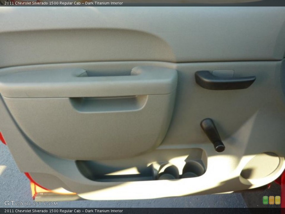 Dark Titanium Interior Door Panel for the 2011 Chevrolet Silverado 1500 Regular Cab #39074211