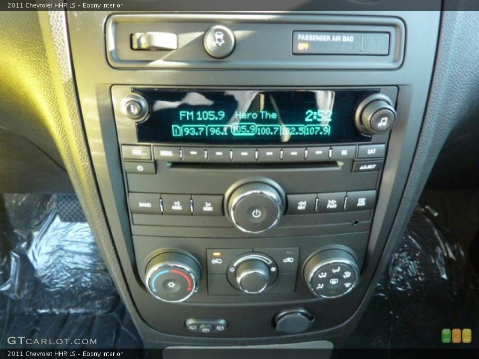 Ebony Interior Controls for the 2011 Chevrolet HHR LS #39074911
