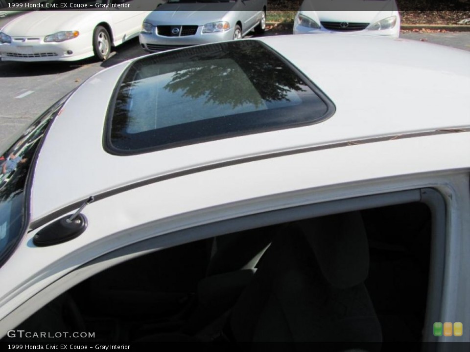 Gray Interior Sunroof for the 1999 Honda Civic EX Coupe #39076307