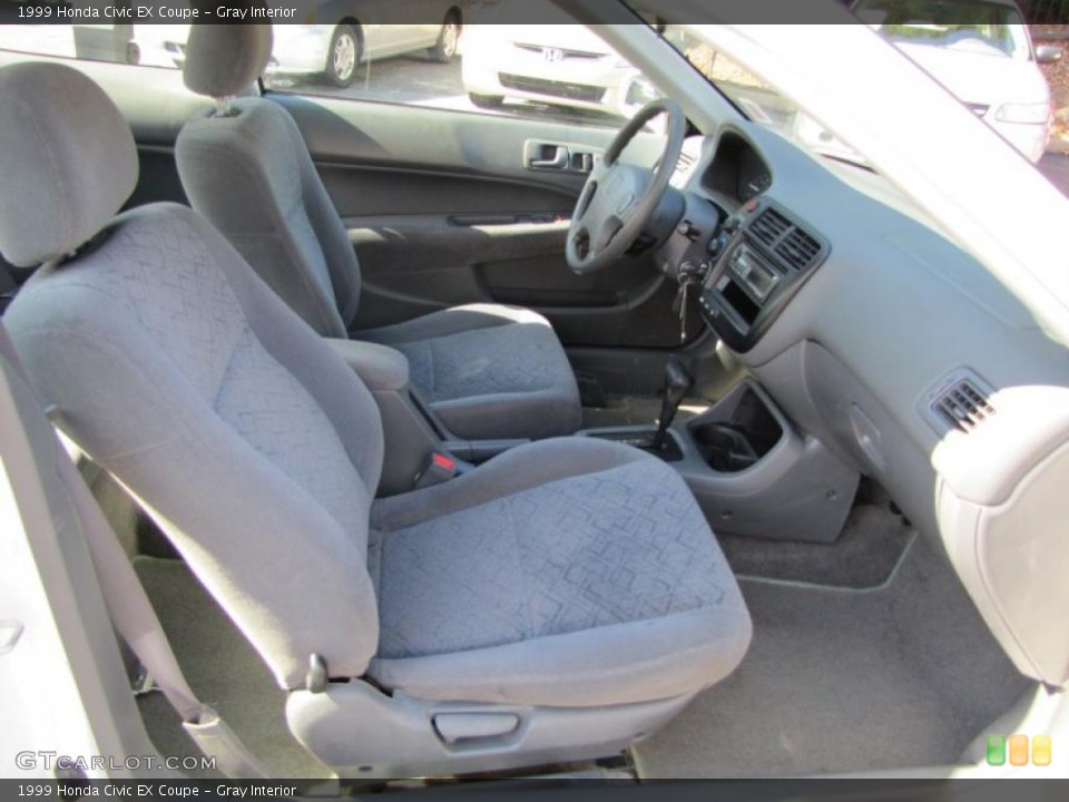 Gray Interior Photo for the 1999 Honda Civic EX Coupe #39076323