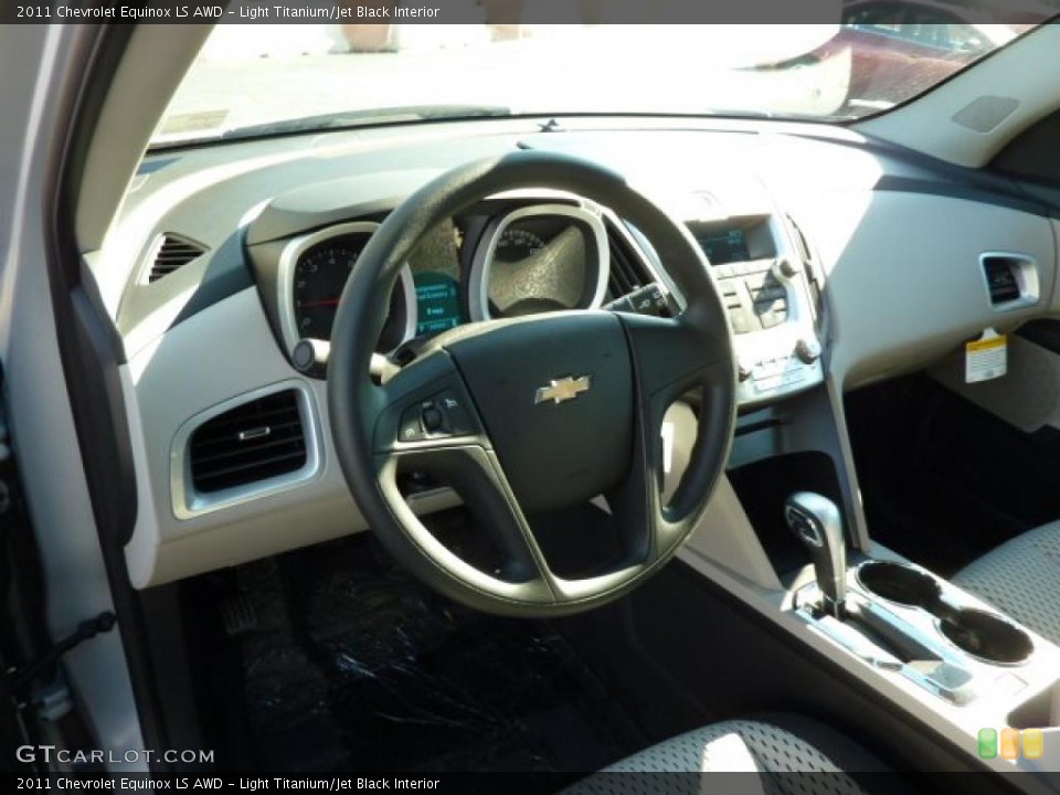 Light Titanium/Jet Black Interior Prime Interior for the 2011 Chevrolet Equinox LS AWD #39076383