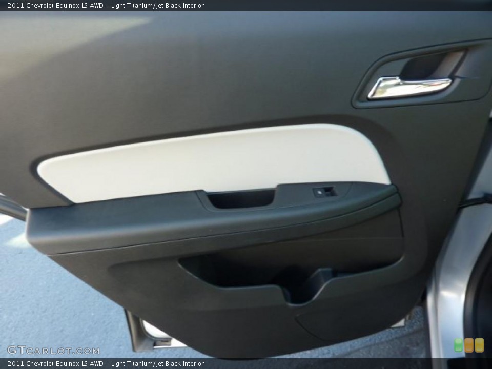 Light Titanium/Jet Black Interior Door Panel for the 2011 Chevrolet Equinox LS AWD #39076423