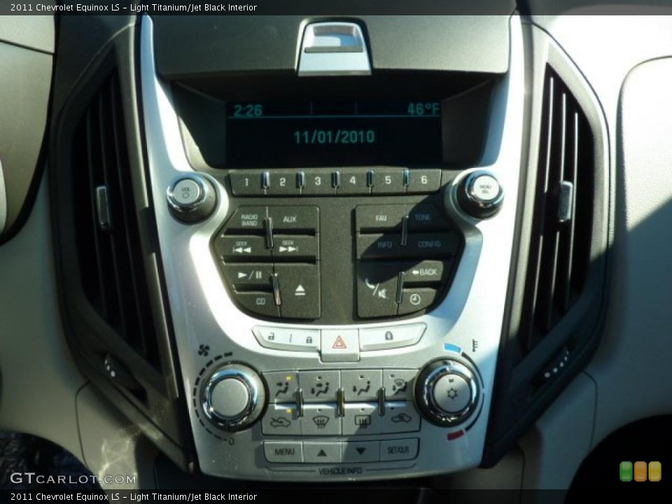 Light Titanium/Jet Black Interior Controls for the 2011 Chevrolet Equinox LS #39076731