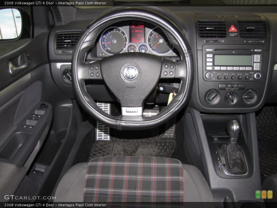 Interlagos Plaid Cloth Interior Steering Wheel for the 2008 Volkswagen GTI 4 Door #39076915