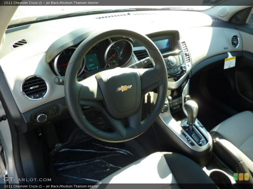 Jet Black/Medium Titanium Interior Prime Interior for the 2011 Chevrolet Cruze LS #39076964