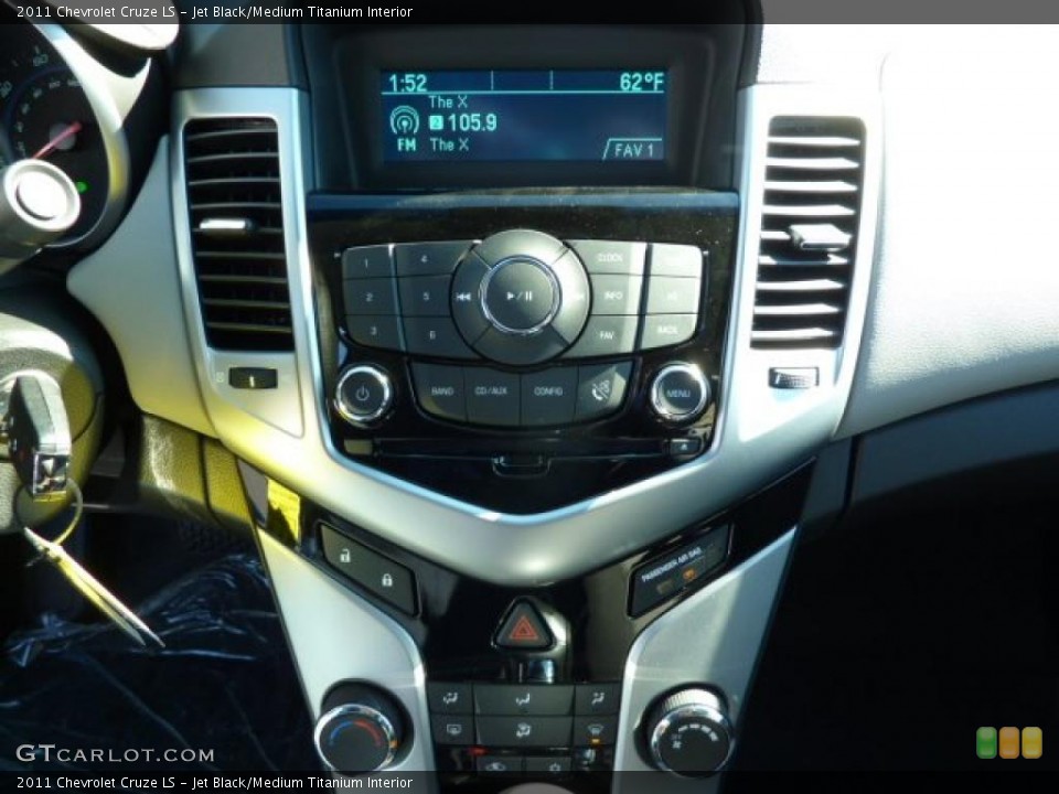 Jet Black/Medium Titanium Interior Controls for the 2011 Chevrolet Cruze LS #39077035