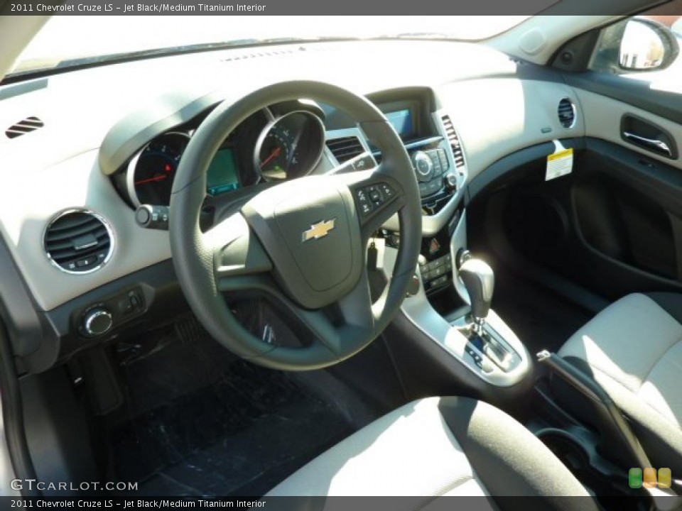 Jet Black/Medium Titanium Interior Prime Interior for the 2011 Chevrolet Cruze LS #39077551