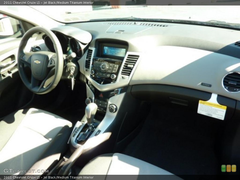 Jet Black/Medium Titanium Interior Dashboard for the 2011 Chevrolet Cruze LS #39077791