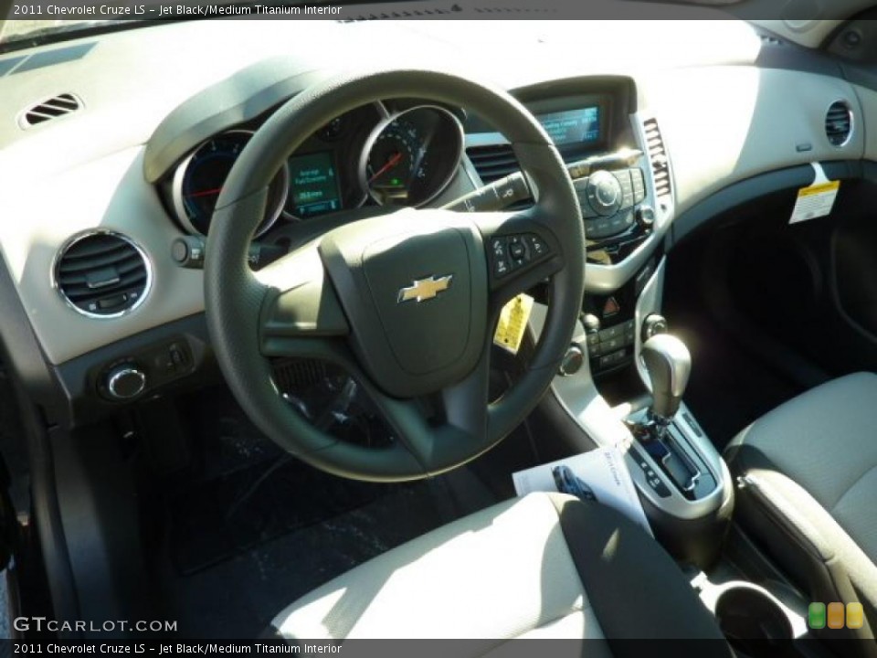 Jet Black/Medium Titanium Interior Prime Interior for the 2011 Chevrolet Cruze LS #39077871