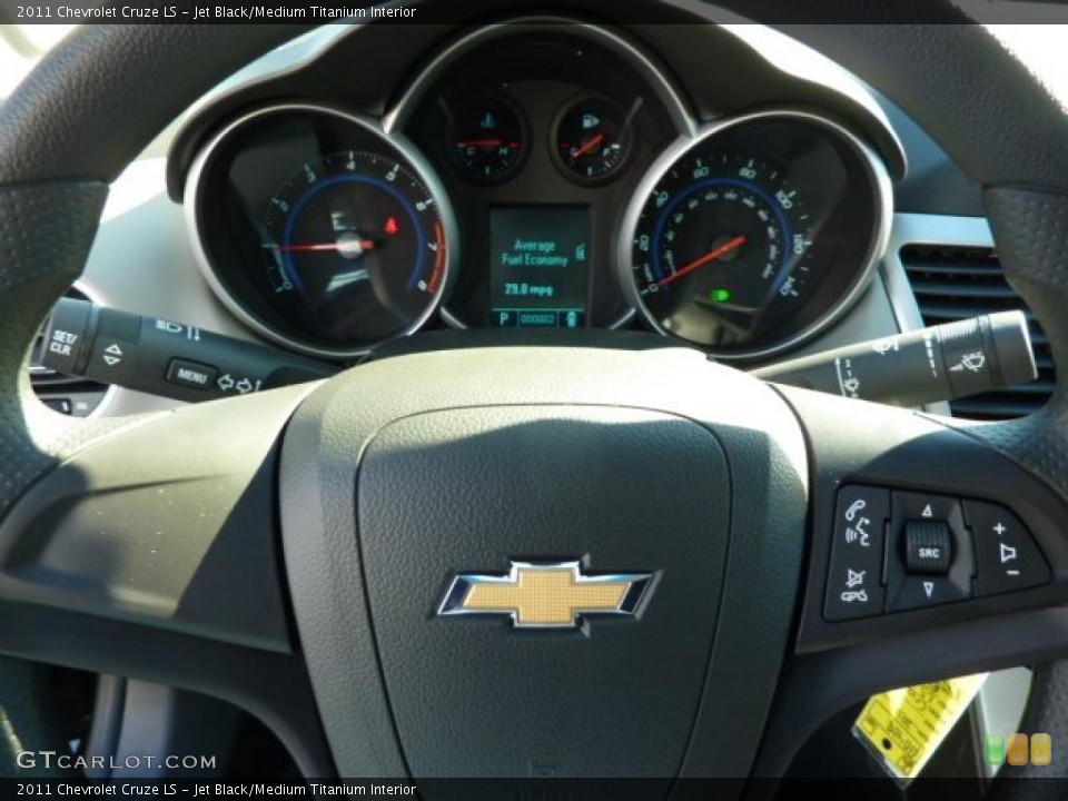 Jet Black/Medium Titanium Interior Controls for the 2011 Chevrolet Cruze LS #39077951