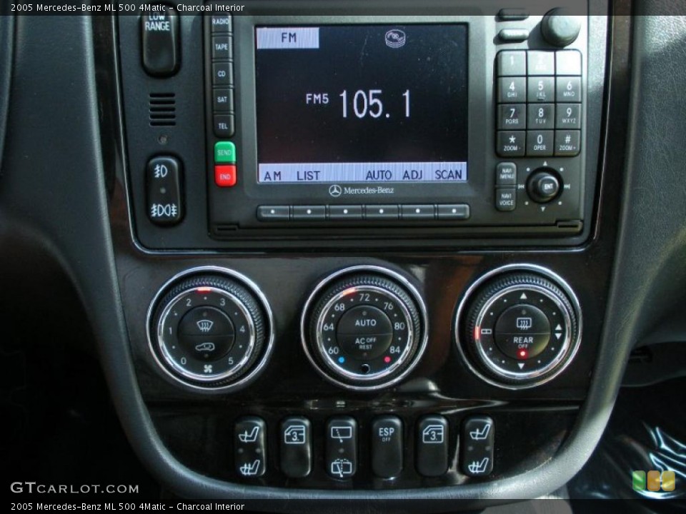 Charcoal Interior Controls for the 2005 Mercedes-Benz ML 500 4Matic #39078411