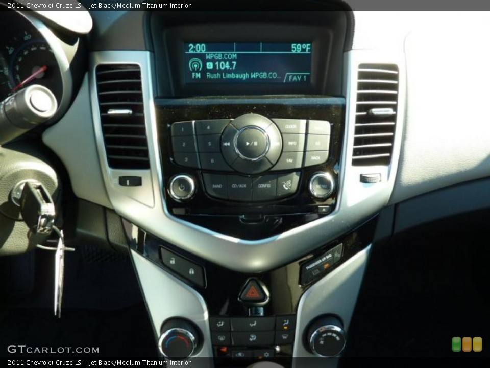 Jet Black/Medium Titanium Interior Controls for the 2011 Chevrolet Cruze LS #39078795