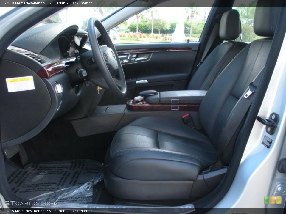 Black Interior Photo for the 2008 Mercedes-Benz S 550 Sedan #39079119