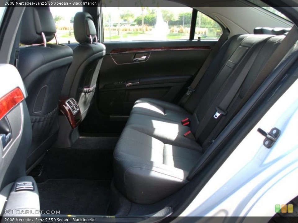 Black Interior Photo for the 2008 Mercedes-Benz S 550 Sedan #39079143