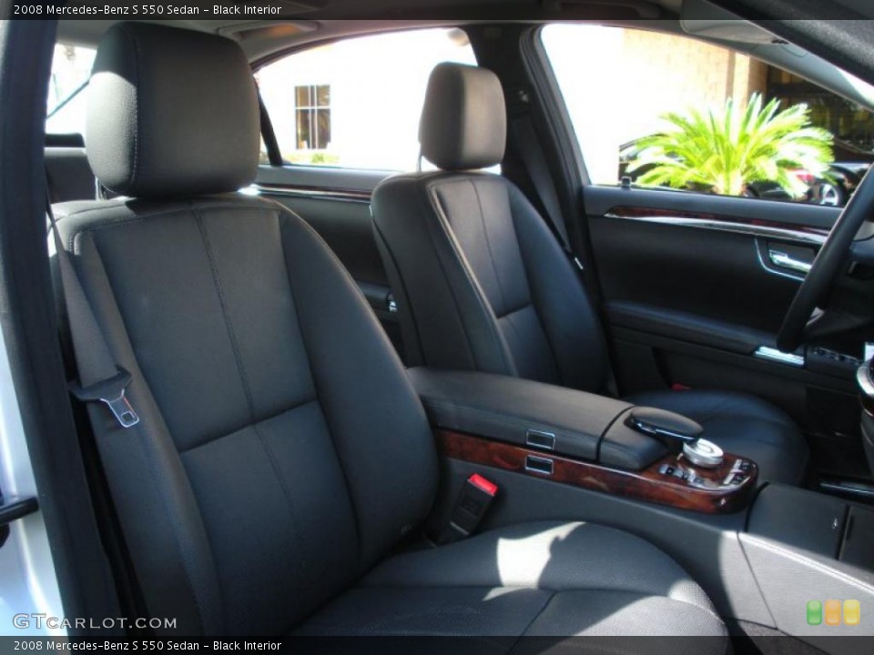 Black Interior Photo for the 2008 Mercedes-Benz S 550 Sedan #39079191